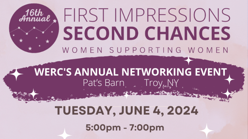 Event image for WERC's 16th Annual First Impressions Second Chance Networking Event