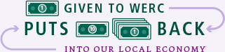 Given to WERC Puts Back Into Our Local Economy